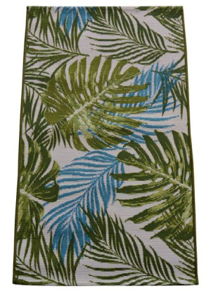 Antypoślizgowy Dywanik Mata 60x110cm na Balkon Taras Jungle Liście