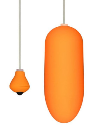 Wibrujące Jajeczko Funky Egg On A Wire Orange
