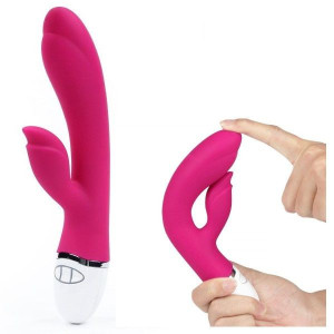 Elastycznu Wibrator Dildo 2 Silniki Sex Masażer