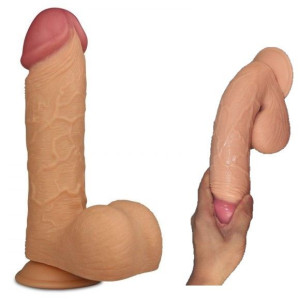Królewskie Ekstremalne Dildo 22cm Penis Przyssawka