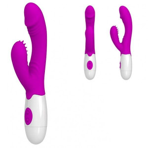 WIBRATOR DIldo z Grzebykiem do łechtaczki 30funkcji