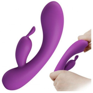 Dildo Wibrator 2 Silniki + Stymulator Cyber Penis Fl