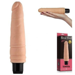 Penis Dildo z Wibracją Wibrator 19cm Płynna Regul