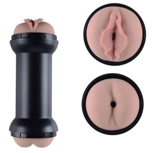 Dwustronny Masturbator Sztuczna Pochwa Wagina Anus