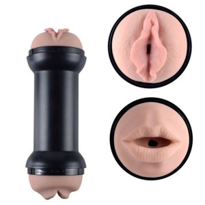 Dwustronny Masturbator Sztuczna Pochwa Wagina Anus