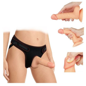 STRAP ON Zestaw z Dilod 18cm Penis na Uprzęży