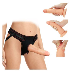 STRAP ON Zestaw z Dilod 19cm Penis na Uprzęży