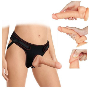 STRAP ON Zestaw z Dilod 20cm Penis na Uprzęży