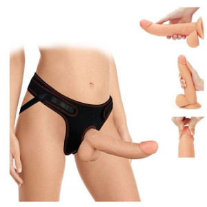 STRAP ON Zestaw z Dilod 21,5cm Penis na Uprzęży