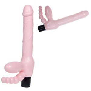 Strap On Do Pochwy Wibrator 2x Wagina + Anus