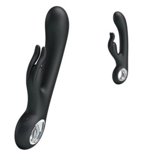 Wibrator CARINA 19cm Dildo sty,ullator Łechtaczki black