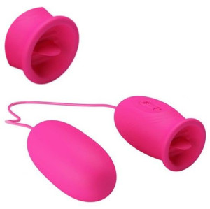 Wibrator 2w1 SEX Jajeczko Wibrator Języczek HIT