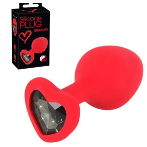 KOREK ANALNY Silicone Plug 7,9 cm z Klejnotem