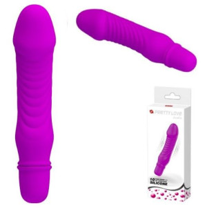 Wibrator Waginalno Analny Penis Dildo Anal 13,5cm fiolet