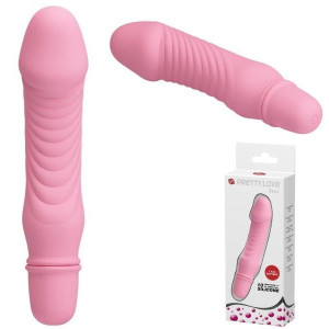 Wibrator Waginalno Analny Penis Dildo Anal 13,5cm jasny róż