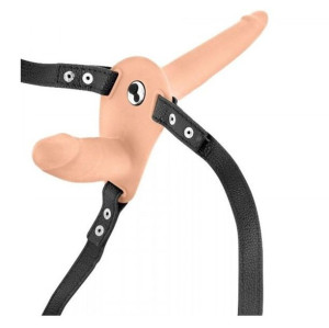 STRAP-ON Wibraotr Dildo 10 FUNKCJI PODWÓJNE DILDO SKIN