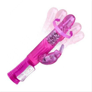 Wibrator 2 Silniczki 32 Funkcje Sex Zabawka Dildo Magenta