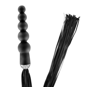 Pejcz + Korek Analny 19 Cm Sex Bdsm Sonda Dildo