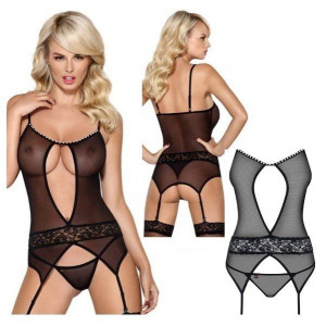 SEX Gorset i Stringi L/XL BIELIZNA EROTYCZNA KOSZULKA