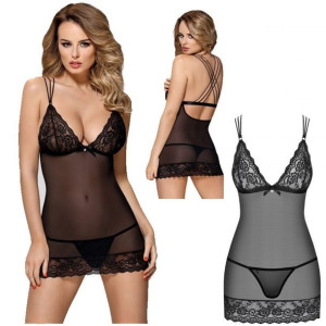 SEX Koszulka Nocna Stringi L/XL HALKA BIELIZNA EROTYCZNA
