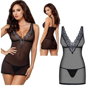 SEX Koszulka Nocna Stringi S/M HALKA BIELIZNA EROTYCZNA