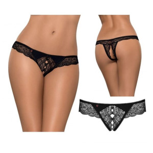 SEX Stringi z otwartym kroczem L/XL Miamor BIELIZNA EROTYCZNA