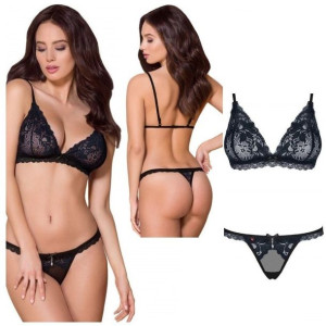 SEX Komplet Bielizny 2-czę L/XL Biustonosz Stringi BIELIZNA EROTYCZNA