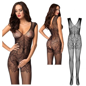 SEX Bodystocking Body uni S/M/L CATSUIT SIATECZKA KORONKA