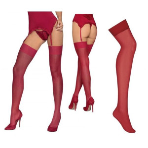 SEX Pończochy bordo S/M BIELIZNA EROTYCZNA