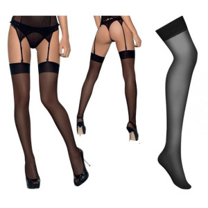 SEX Pończochy black L/XL BIELIZNA EROTYCZNA