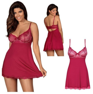 SEX Koszulka Babydoll Stringi S/M BIELIZNA EROTYCZNA Red