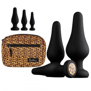 3x Korek Analny + Nerka Zestaw Korków Plug Dildo
