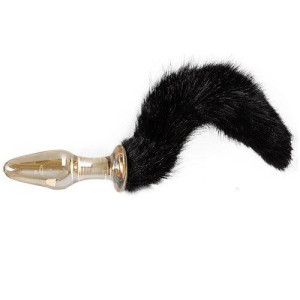 Korek Analny Szklane Dildo Z Ogonem 28 Cm Sex Bdsm