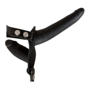 Podwójny Strap On 2x Dildo Penis Z Uprzężyą