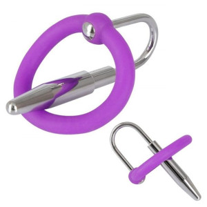 Metalowy Dilator z Pierścieniem na Żołędzia