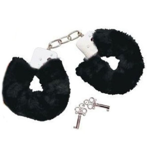 Sex Kajdanki Z Futerkiem Czarne Bdsm Bad Kitty