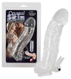 Nakładka Na Penisa Z Wibracją 23 Cm +5cm