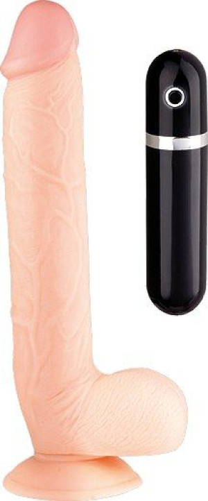 Ciliste Dildo Z Wibracjązdalnie Sterowane 28 Cm