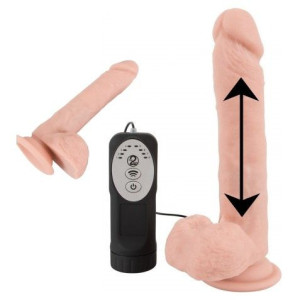 Tańczące Didlo Sex Maszyna Wibrator Pchnięcia 21cm
