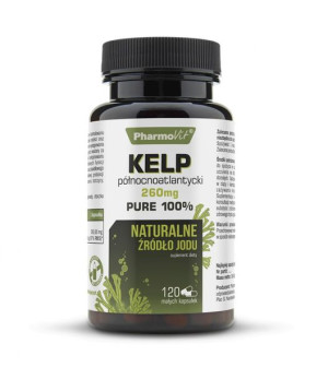 Jod 120 Kaps Kelp Północnoatlantycki Czysty 100%