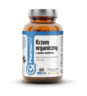 Krzem Organiczny Z Pędów Bambusa Naturalna Krzemionka 224 Mg- 60 Kaps