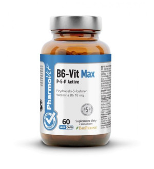 Witamina B6 Active Pirydoksalo-5-fosforan 60 Kaps