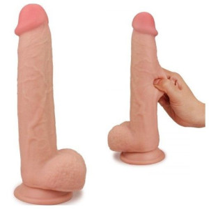 Dwuwarstwoe Dildo z Przyssawką Penis 24,5cm Penis Lovetoy