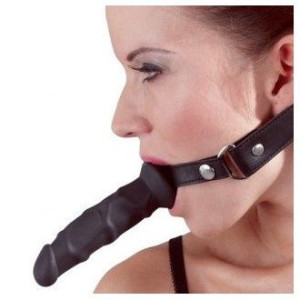 Dildo do zabaw we dwoje Knebel z Penisem 12cm