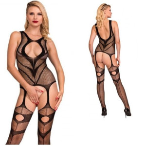 SEX Bodystocking Body uni S/M/L BIELIZNA EROTYCZNA Cyber