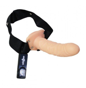 Strap On Z Wibrującym Didlo Penis 20 Cm Z Pilotem
