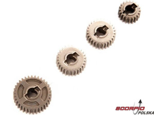 Axial koła zębate metalowe 27T, 20T, 34T: SCX10III