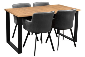 Stół LOFT z krzesłami do salonu Y015
