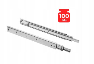 Prowadnica kulkowa GTV L700 mm,pełny wysuw KOMPLET