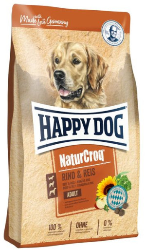Happy Dog Naturcroq Rind & Reis Wołowina/ Ryż 15kg